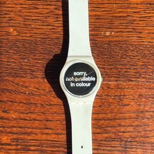 White Swatch Watch
